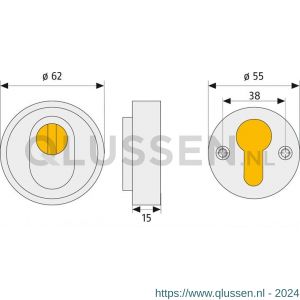 Abus veiligheidsrozet 8-15 mm hout RHZS 415 F3 09398