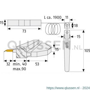 Abus rolluikvergrendeling RS 77W C 00823