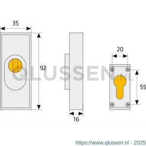 Abus veiligheidsrozet 8-15 mm staal RSZS 316 F3 09392