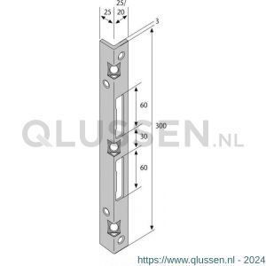 Abus veiligheids sluitplaat 20x25 SSB 400 SB 20 05538