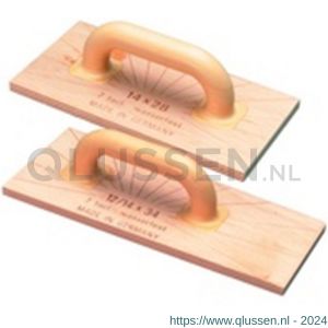 Melkmeisje schuurbord hout met kunststof greep 230x140 mm MM324230