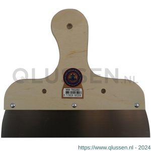 Melkmeisje spackmes 200 mm houten greep RVS MM650200
