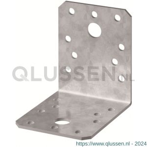 Vormann hoekverbinder met ril 90x90x65x2,5 mm RVS 070932000RF