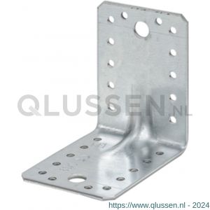 Vormann hoekverbinder met ril 105x105x90 mm verzinkt 070933000