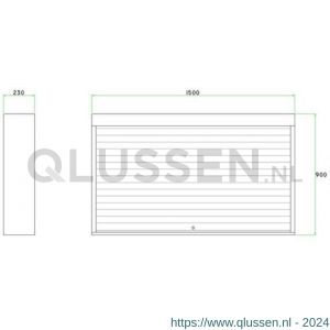 Brakel RO150 rolluikkast staal 1500x230x900 mm RAL 5009