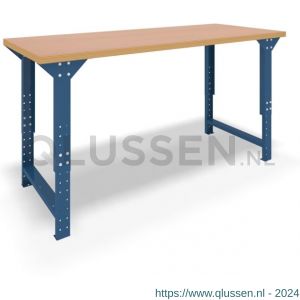 Brakel BL200B werktafel BL met liggers en bodemlegbord in hoogte verstelbaar 2000x750x645-1000 mm RAL 5009