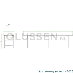 Brakel BS300 geheel stalen BS werkbank 3000x855x645 mm RAL 5009