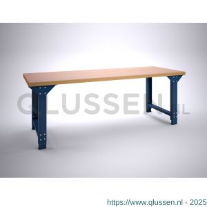 Brakel BL200 werktafel BL met liggers zonder legbord in hoogte verstelbaar 2000x750x645-1000 mm RAL 5009