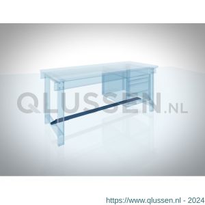 Brakel BLF250 voetensteun voor BL 251 werktafel en aanbouw 2500 mm RAL 5009