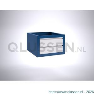 Brakel BLL400.05 ladenblok BL-34 voor BL werktafel 2x lade 150 mm 600x700x400 mm RAL 5009-7035
