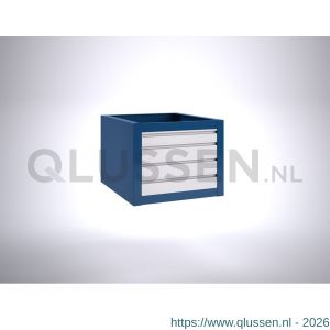 Brakel BLL475.06 ladenblok BL-41 voor BL werktafel 1x lade 75 mm en 3x lade 100 mm 600x700x475 mm RAL 5009-7035