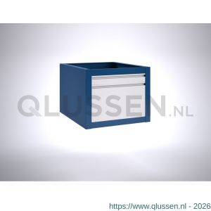 Brakel BLL475.09 ladenblok BL-44 voor BL werktafel 1x lade 75 mm en 1x lade 300 mm 600x700x475 mm RAL 5009-7035