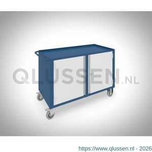 Brakel BM020 werkbank BM verrijdbaar 2 deuren 600 mm 1150x600x817 mm RAL 5009-7035