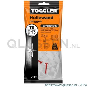 Toggler TB-20 hollewandplug TB zak 20 stuks plaatdikte 9-13 mm 96416200