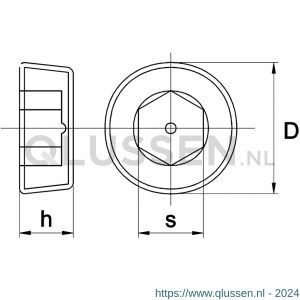 Kobout 5906ZW12150 afdichtstop met binnenzeskant en conische pijpschroefdraad DIN 906 5.8 onbehandeld staal M12x1,5 mm