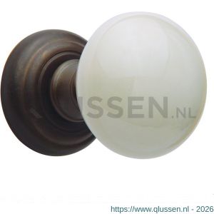 Mandelli1953 0644 deurknop op rozet antiekbrons antiek brons TH50644BA0400