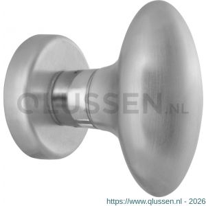 Mandelli1953 744 deurknop op rozet satinchroom mat chroom TH50744CA0400