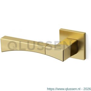 Mandelli1953 1171L Life deurkruk gatdeel op rozet 50x50x6 mm linkswijzend mat messing-messing gepolijst TH51171ME-MA0200