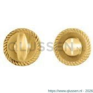 Mandelli1953 1351/113RFV toiletgarnituur rond 51x10 mm grote knop messing gepolijst TH51351MA0910