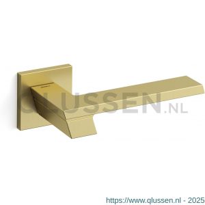 Mandelli1953 1371L Jet deurkruk gatdeel op rozet 50x50x6 mm linkswijzend mat messing TH51371ME0200