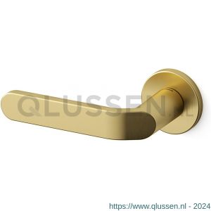 Mandelli1953 1611L Callas deurkruk gatdeel op rozet 51x6 mm linkswijzend mat messing TH51611ME0200