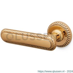 Mandelli1953 1641L Coco deurkruk gatdeel op rozet 51x10 mm linkswijzend messing gepolijst TH51641MA0200