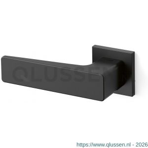 Mandelli1953 1651L Virgo deurkruk gatdeel op rozet 50x50x6 mm linkswijzend mat zwart TH51651ZB0200