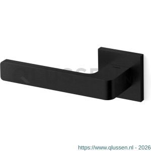 Mandelli1953 1681L Lario deurkruk gatdeel op rozet 50x50x6 mm linkswijzend mat zwart TH51681ZB0200