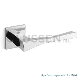 Mandelli1953 1691L Twee deurkruk gatdeel op rozet 50x50x6 mm linkswijzend chroom TH51691CB0200