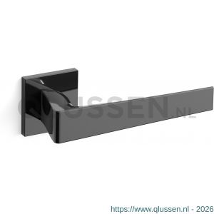 Mandelli1953 1761R Seven deurkruk gatdeel op rozet 50x50x6 mm rechtswijzend glanzend zwart TH51761ZA0300
