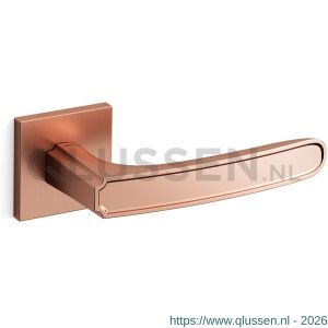 Mandelli1953 1871R Frame Q deurkruk gatdeel op rozet 50x50x6 mm rechtswijzend rose goud TH51871RB-RA0300