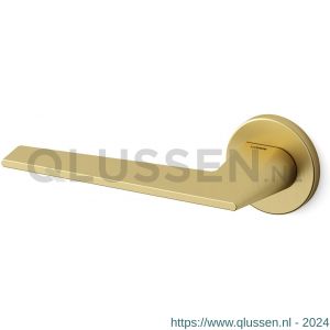 Mandelli1953 1941L Aries deurkruk gatdeel op rozet 51x6 mm linkswijzend mat messing TH51941ME0200