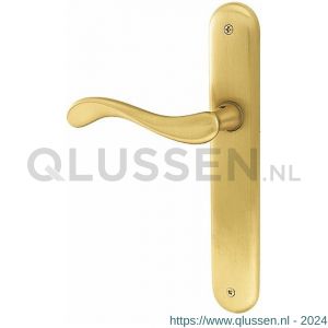 Mandelli1953 450L Ande deurkruk gatdeel linkswijzend op langschild blind mat messing TH50450ME0200