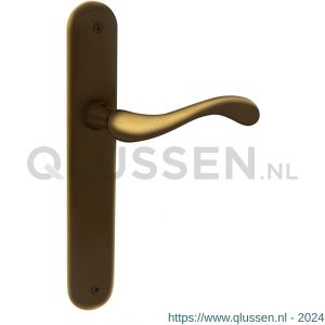 Mandelli1953 450R BB56 Ande deurkruk gatdeel rechtswijzend op langschild 238x40 mm BB56 mat brons TH50450BD0301