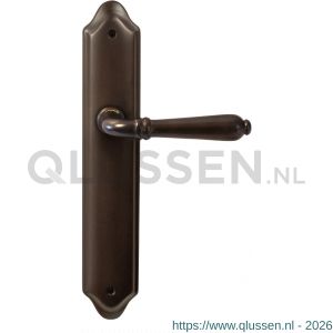 Mandelli1953 530R BB56 Sevilla deurkruk gatdeel rechtswijzend op langschild 260x47 mm BB56 antiek brons TH50530BA0301