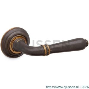 Mandelli1953 531R Sevilla deurkruk gatdeel rechtswijzend op rozet 51x12 mm imperial brons TH50531BB0300