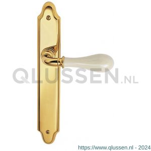 Mandelli1953 640 Doge deurkruk op langschild 260x47 mm blind messing gepolijst TH50640MA0100