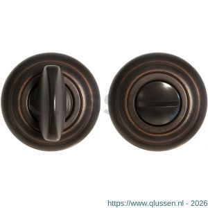 Mandelli1953 651/113RFV toiletgarnituur rond 51x12 mm grote knop antiek brons TH50651BA0910