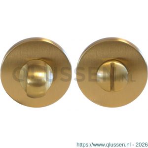 Mandelli1953 911/114RFV toiletgarnituur rond mat messing TH50911ME0903