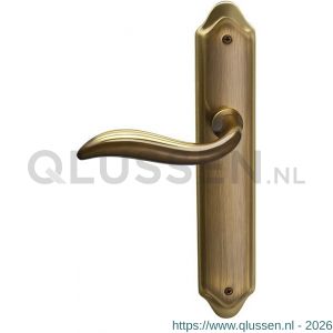 Mandelli1953 980L PC55 Plisse deurkruk gatdeel linkswijzend op langschild 260x47 mm PC55 mat brons TH50980BD0232