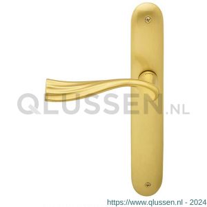 Mandelli1953 990L BB56 River deurkruk gatdeel linkswijzend op langschild 238x40 mm BB56 mat messing TH50990ME0201