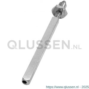 GPF Bouwbeslag AG0076 wisselstift excentrisch vast-draaibaar M10x35 mm/8x8x110 mm voor deurdikte 68 mm AG0076