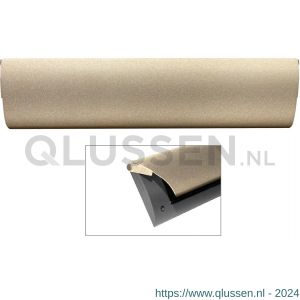 Cubic Colors briefplaat binnen met kunststof houder en luxe klep 86x345 mm Champagne blend-zwart CC10010606