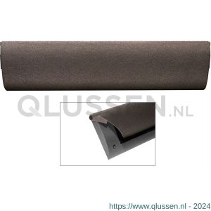 Cubic Colors briefplaat binnen met kunststof houder en luxe klep 86x345 mm Dark blend-zwart CC10010603