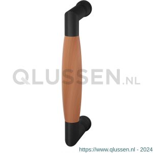 GPF Bouwbeslag ZwartWit 4900.61-H4 207 Ika deurgreep haaks 207x60/191 mm zwart-kersen GPF490061-H40207