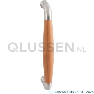 GPF Bouwbeslag RVS 4936.09A Ika deurgreep gebogen 130x60/114 mm RVS geborsteld-kersen met enkel- en dubbelzijdige bevestiging GPF4 9360900A