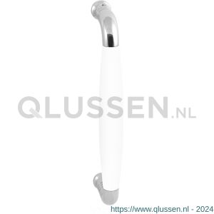 GPF Bouwbeslag RVS 4926.49A Ika deurgreep gebogen 130x60/114 mm RVS gepolijst-wit met enkel- en dubbelzijdige bevestiging GPF4 9264900A