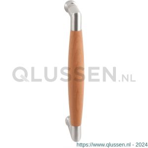 GPF Bouwbeslag RVS 4935.09A Ika deurgreep haaks 130x60/114 mm RVS geborsteld-kersen met enkel- en dubbelzijdige bevestiging GPF4 9350900A