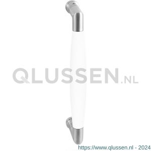 GPF Bouwbeslag RVS 4955.09A Ika deurgreep haaks 130x60/114 mm RVS geborsteld-wit met enkel- en dubbelzijdige bevestiging GPF4 9550900A