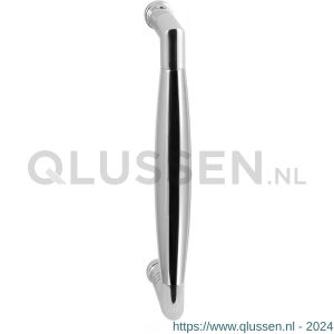 GPF Bouwbeslag RVS 4918.49A Ika deurgreep haaks 130x60/114 mm RVS gepolijst met enkel- en dubbelzijdige bevestiging GPF49184900A